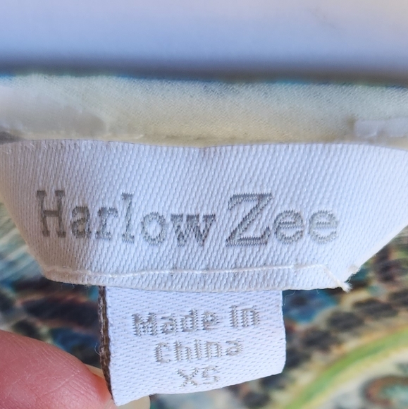 Harlow Zee | Boho Sheer Top | Women's XS | Multicolor | NWT - Picture 4 of 7